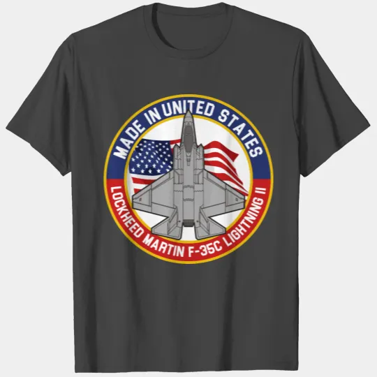 Lockheed Martin F-35C Lightning II - Made in USA T Shirts