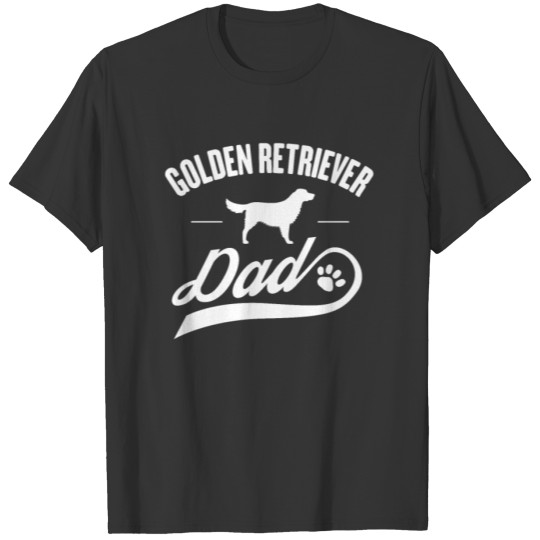 Golden Retriever Dog Owner Cool Dog Dad Gift Idea T-shirt
