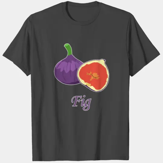 fig fruit sliced yellow purple gift idea T Shirts