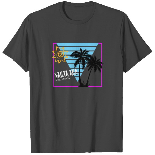 Santa Ana California Sun & Palms Souvenir T Shirts