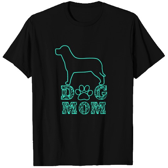 Dog Mom- Seafoam T Shirts