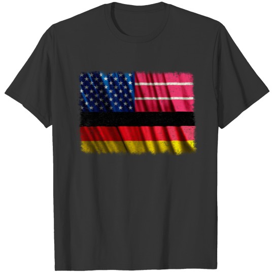 German American T Shirt USA Germany Deutschland Shirt T-shirt