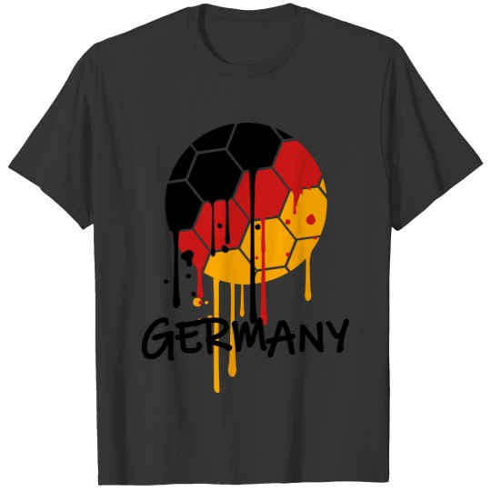text logo color drop spray graffiti stamp germany T-shirt