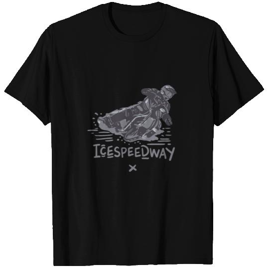 ice speedway rugged biker gift idea T Shirts
