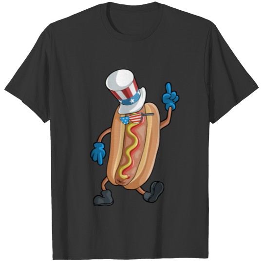 Hot Dog 4th Of July T Shirts