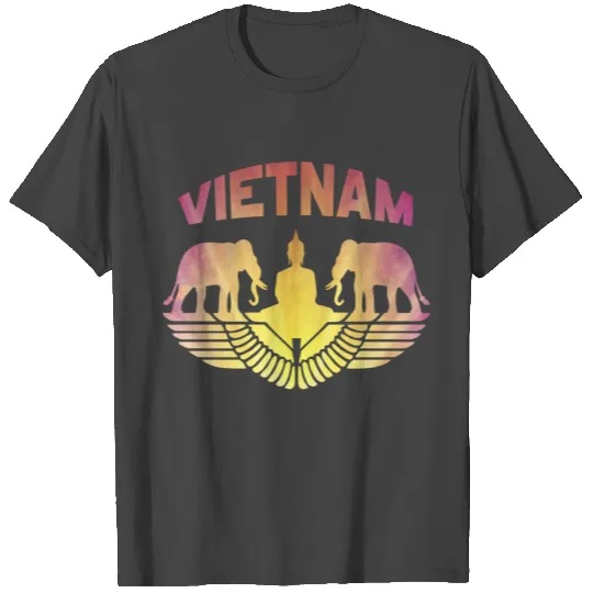 Vietnam Elephant with Buddha T Shirts