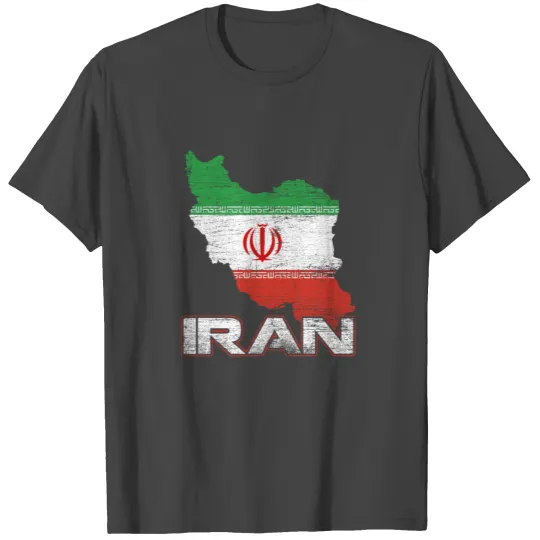 Iran Map Flag Iranian Nation Middle East Arabia T Shirts