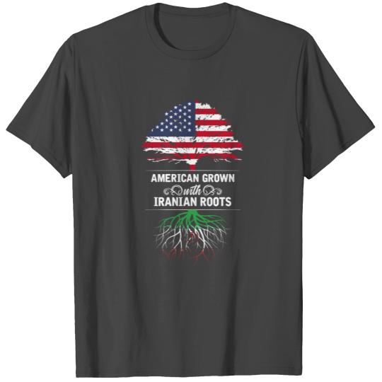 Iran Flag Iranian Middle East Arabia America USA T Shirts