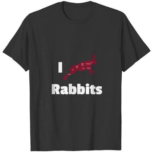 Rabbit bunny carrot nibble easter bunny hopping T Shirts
