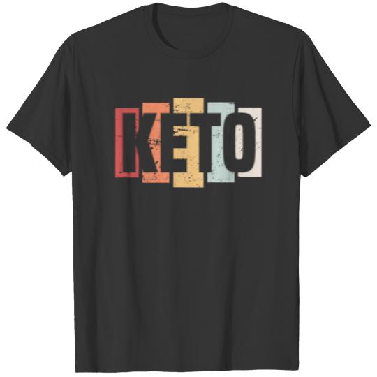 Retro Keto Shirt Vintage Ketosis Ketone Fitness Diet Tee T-shirt