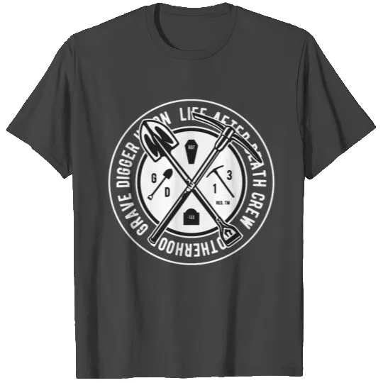 GRAVE DIGGER Logo Art Symbol Design T Shirts