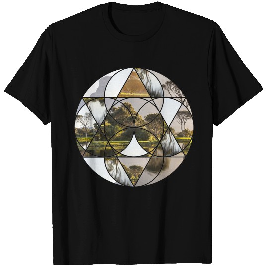 Circle Nature Sea Paradise T Shirts