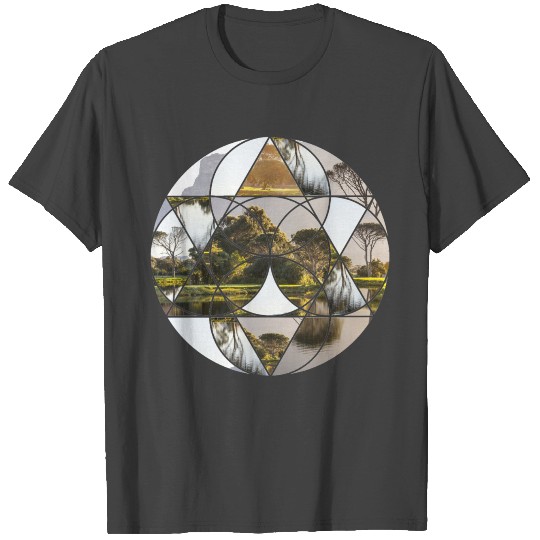 Circle Nature Sea Paradise T Shirts