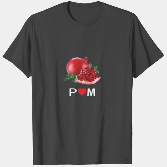 Apple pomegranate red fruit fruit fruits vegan T Shirts