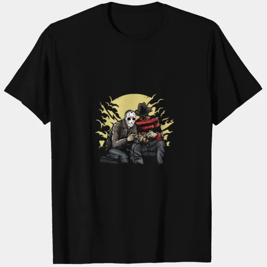 Freddy Krueger vs Jason on Game Console T Shirts
