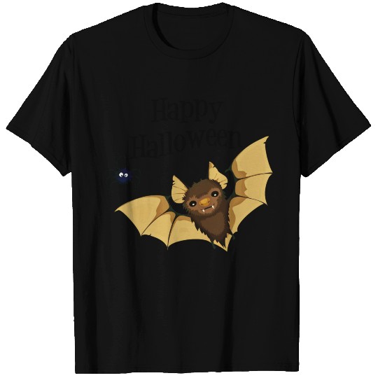 Happy Halloween - bat and spider T Shirts
