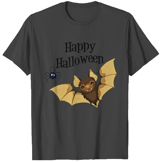 Happy Halloween - bat and spider T Shirts