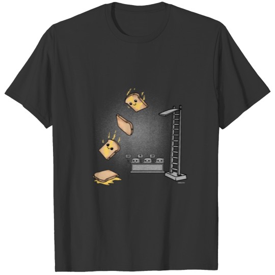 Bread Jump Graphic T-shirt Design T-shirt