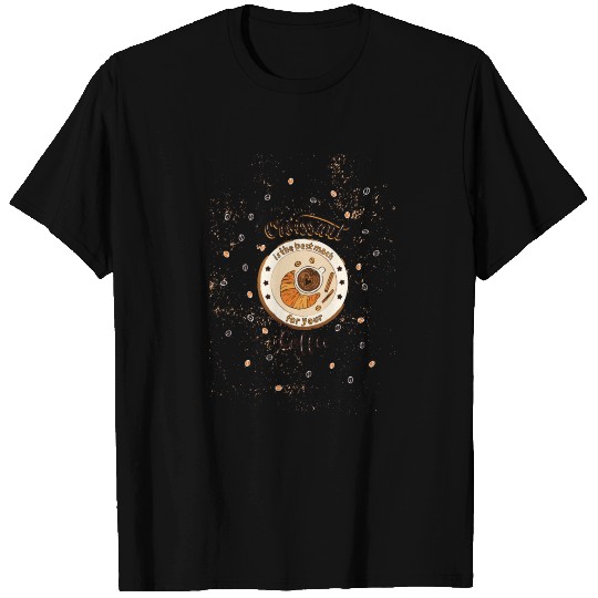 Croissant and Coffee relax T Shirts