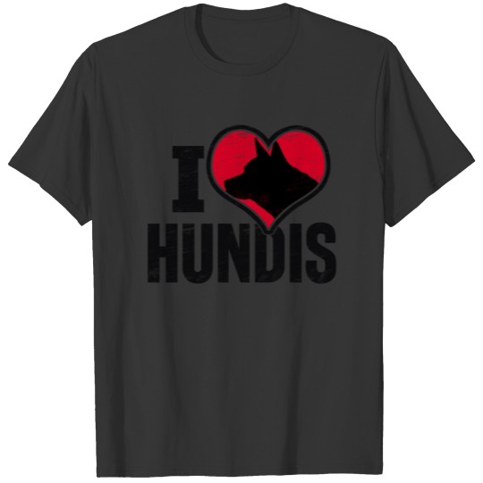 I Love Hundis T-shirt