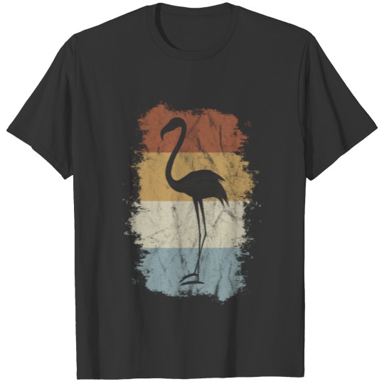 Retro Vintage 60s Flamingo Cool Wading Bird Gift T-shirt