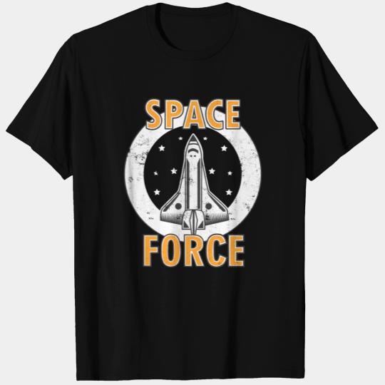 Rocket Spaceship - Space Force USA Vintage T Shirts