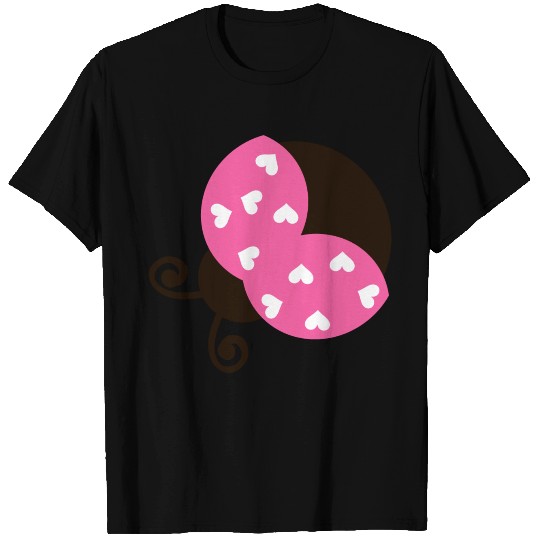 Love ladybug heart insect wildlife vector image T Shirts