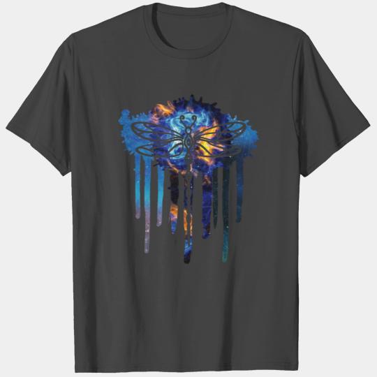 dragonfly abstract paint gift idea T Shirts