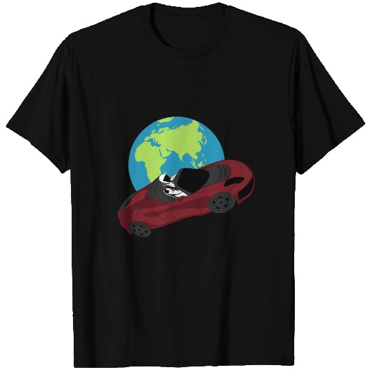 Tesla in Space – SpaceX Inspired Design T Shirts