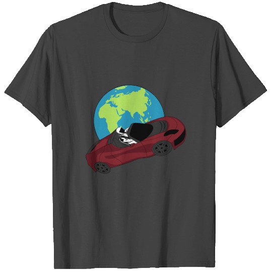Tesla in Space – SpaceX Inspired Design T Shirts