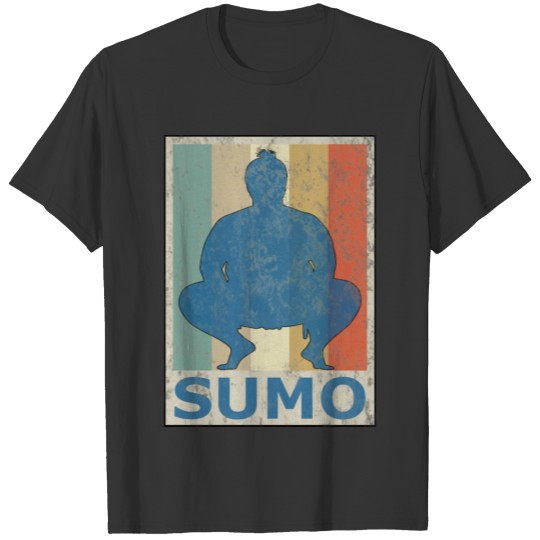 Retro Vintage Style Sumo Wrestling Wrestler Japan T Shirts