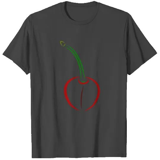 Cherry fruit healthy vegan sport food gift idea T Shirts