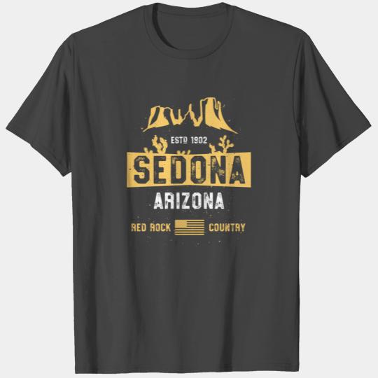 Sedona Arizonna Vacation T Shirts Red Rock Country Cactus 1902