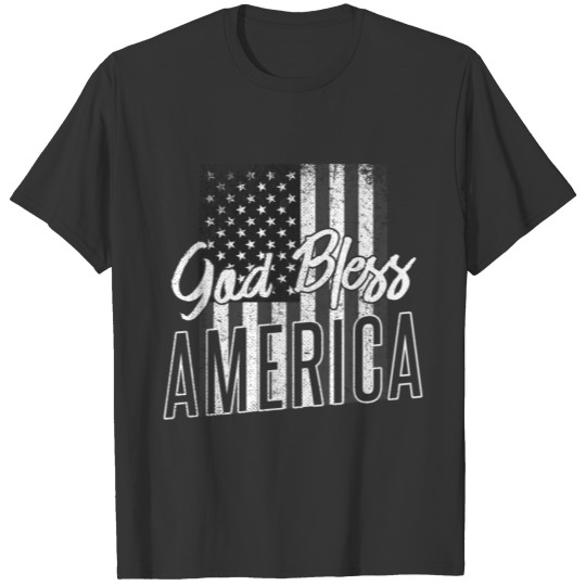God Bless America Patriotic 4th of July T Shirts