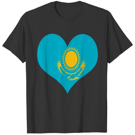 Heart Kazakhstan Love country europe gift idea T-shirt