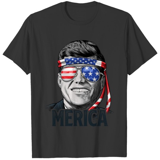 Kennedy Merica 4th of July T shirt President JFK T-shirt