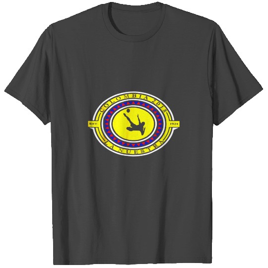 Colombia Soccer Striker T Shirts