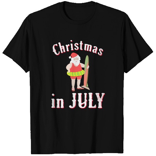 Christmas In July Santa T Shirts