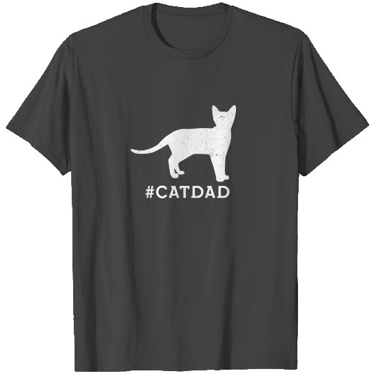Cool Hashtag Cat Dad T Shirts