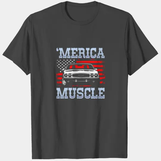 'Merica Muscle Car T Shirts