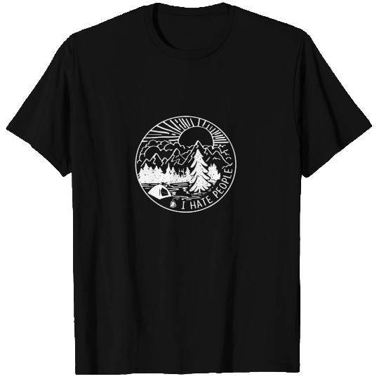 I hate people - campfire Funny T Shirts