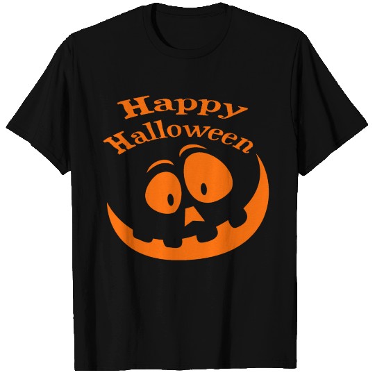 Happy Halloween - pumpkin smile (orange) T Shirts