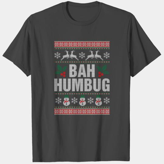 Bah Humbug Funny Geek Christmas T Shirts