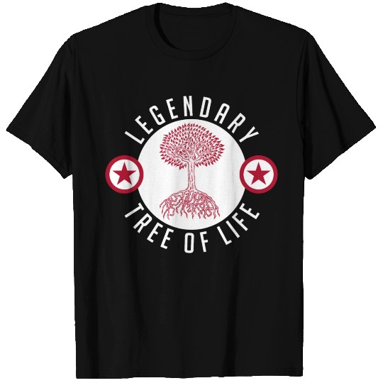 Legendary Tree Of Life Drawing Painting Logo Art T Shirts