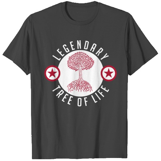Legendary Tree Of Life Drawing Painting Logo Art T Shirts