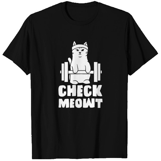 Gym Cat Workout T Shirts