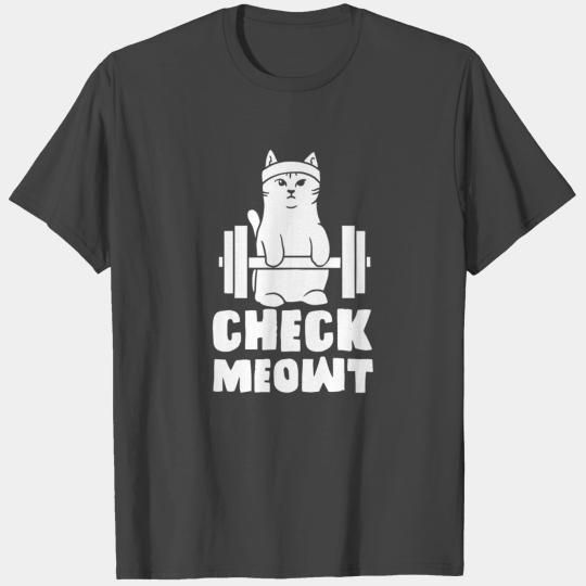 Gym Cat Workout T Shirts