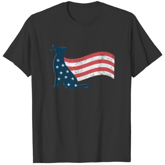 Cute American Pride 4th of July Dog Flag T Shirts