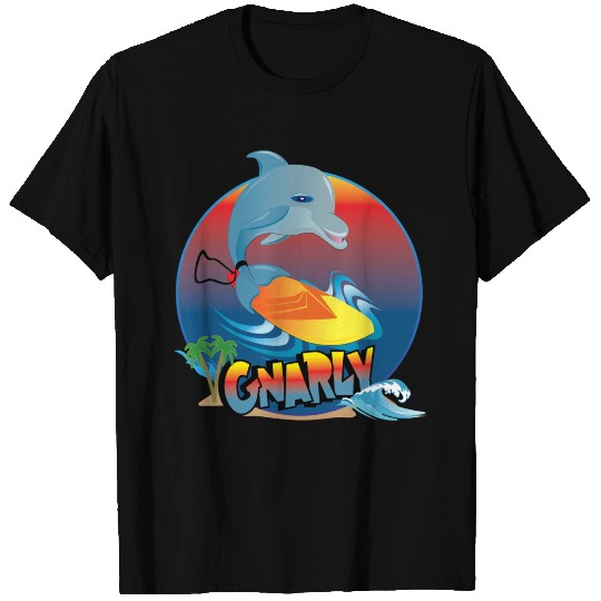 Dolphin Surfer T Shirts