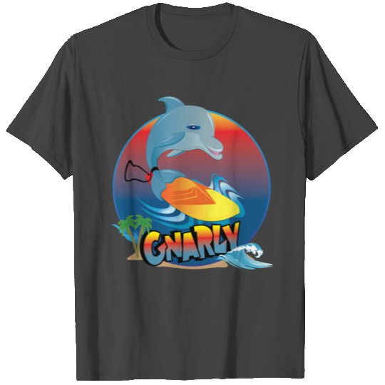 Dolphin Surfer T Shirts